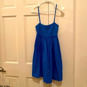 Royal blue mini dress